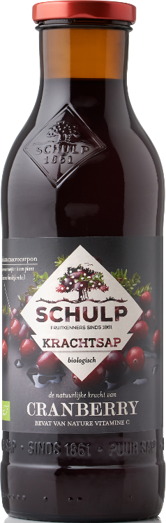 Schulp Krachtsap BIO cranberry 6x0,75 lt