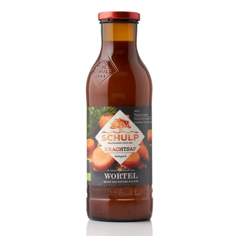 Schulp Krachtsap BIO wortel 6x0,75 ltr.
