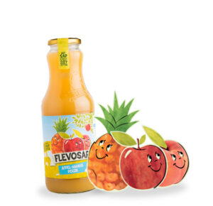 Flevosap appel-ananas-perzik 6x1 ltr.