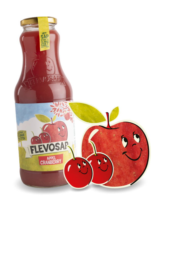 Flevosap appel-cranberry 6x1 ltr.