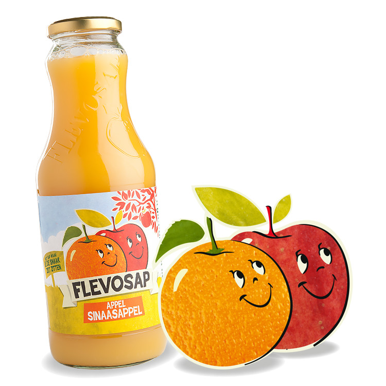 Flevosap appel-sinaas 6x1 ltr.