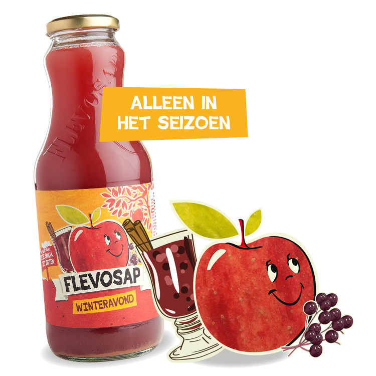 Flevosap Appel Winteravond 6x1 ltr.