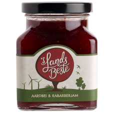 LandsBeste Jam Aardbei&Rabarber 6x350 gr