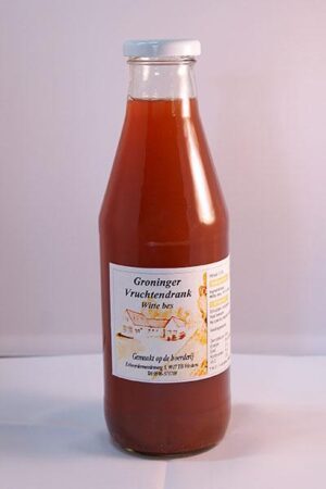 Groningerland sap witte bes 0,75 ltr.