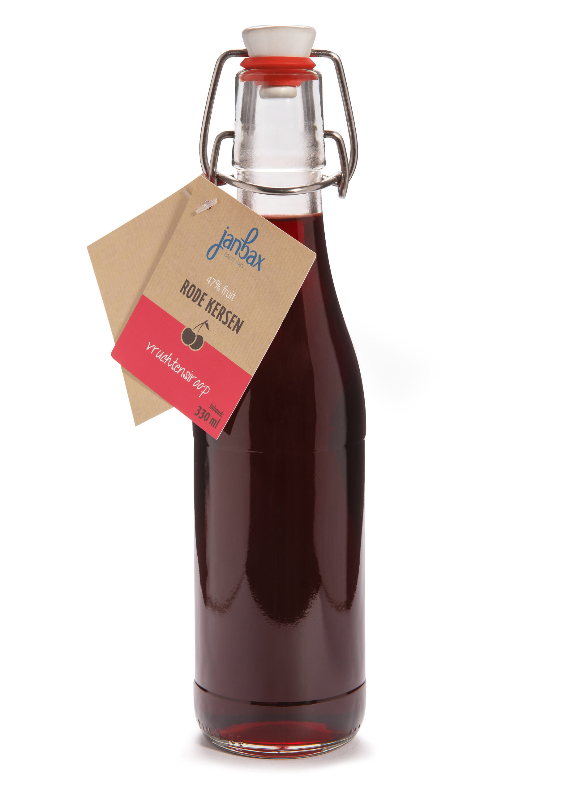 Siroop Bax Rode Kersen beugelfles 350 ml