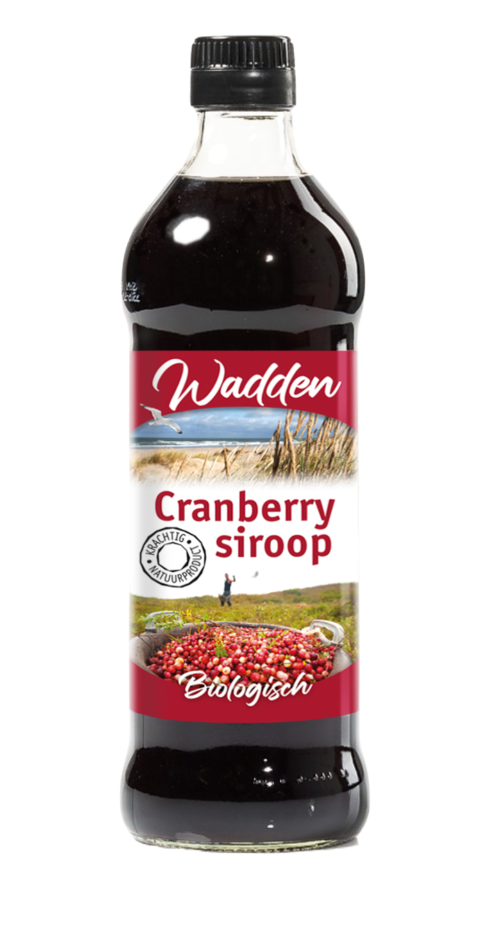 Wadden Cranberry Siroop BIO 500 ml.