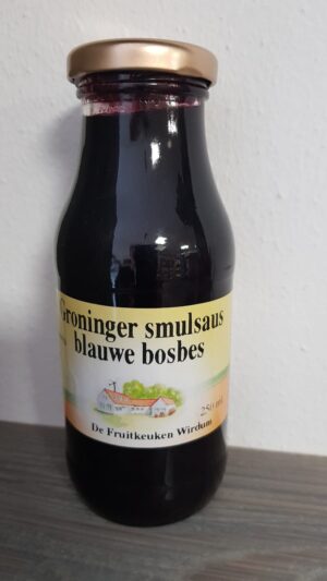 Groningerland smulsaus bosbes 250 ml.