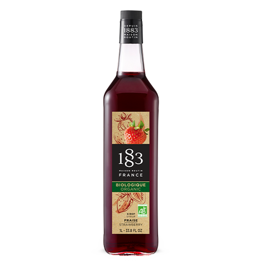 Siroop Routin 1883 Aardbei BIO 1ltr.