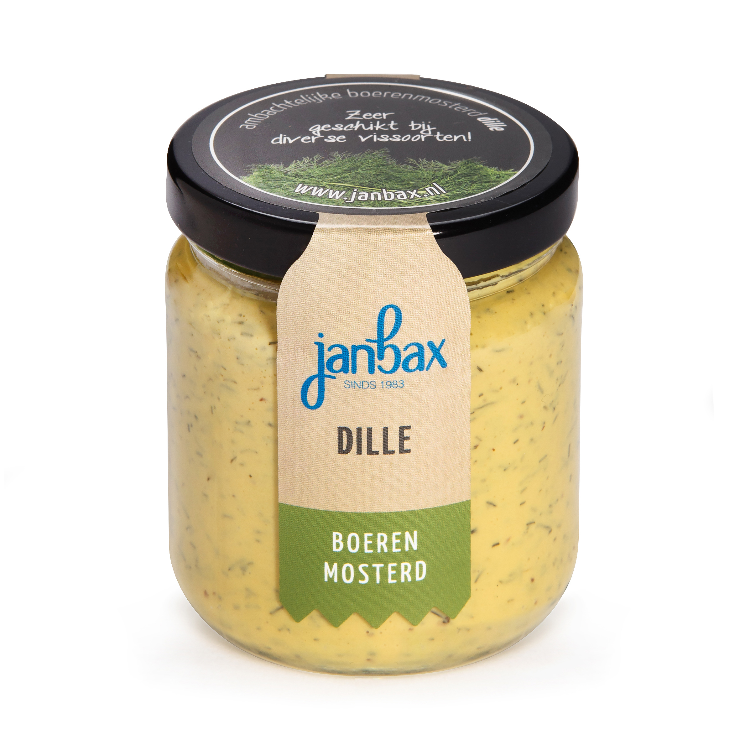 Mosterd Bax dille 180 gr.