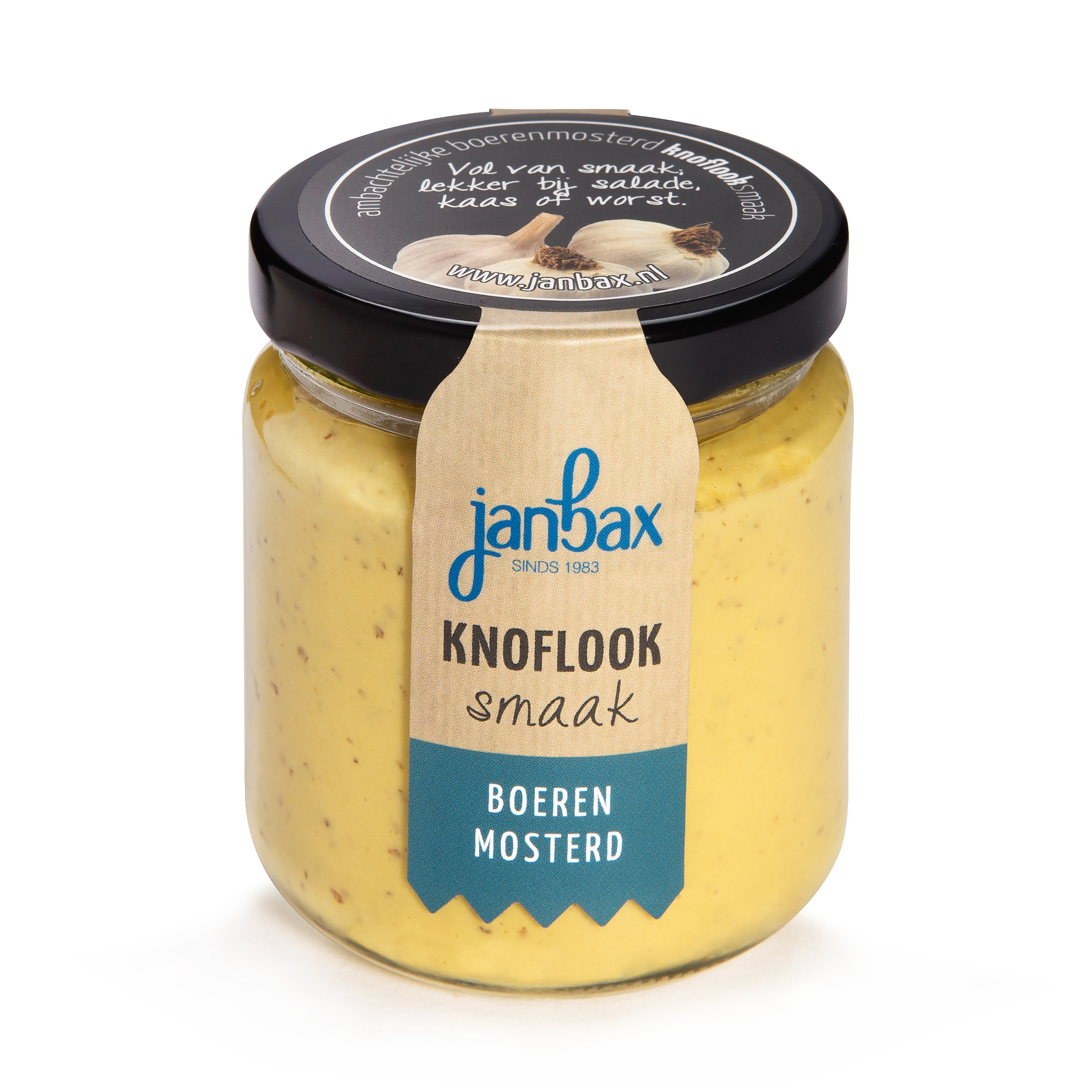 Mosterd Bax knoflook 180 gr.