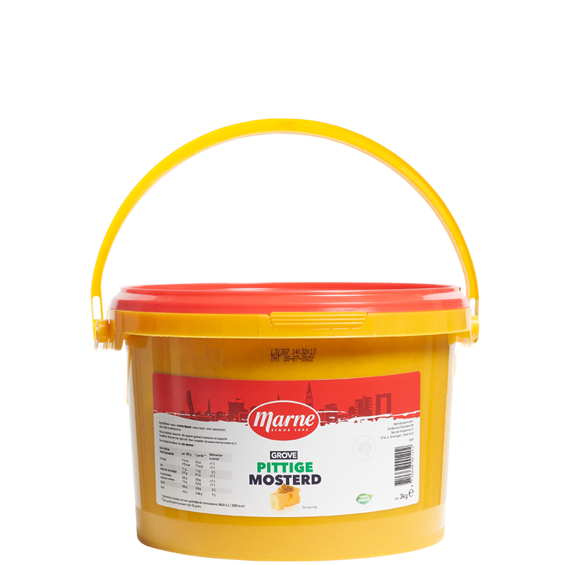 Marne Mosterd grove emmer 3 kg.