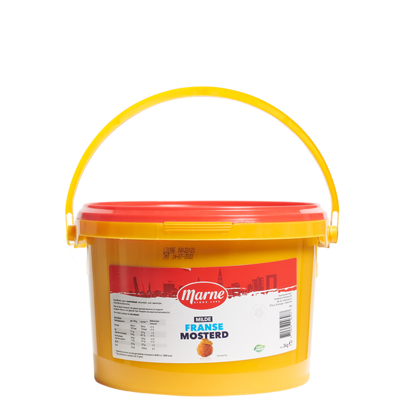 Marne Mosterd Frans mild emmer 3 kg.