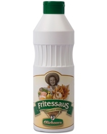 Oliehoorn Fritessaus 25% 900 ml.