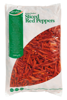 Paprika rood reepjes Ardo DV 4x2500 gr