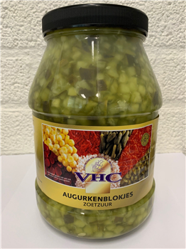 Augurken blokjes 2400 ml.