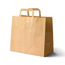 Draagtas papier kraft 27+17x29 350 st.