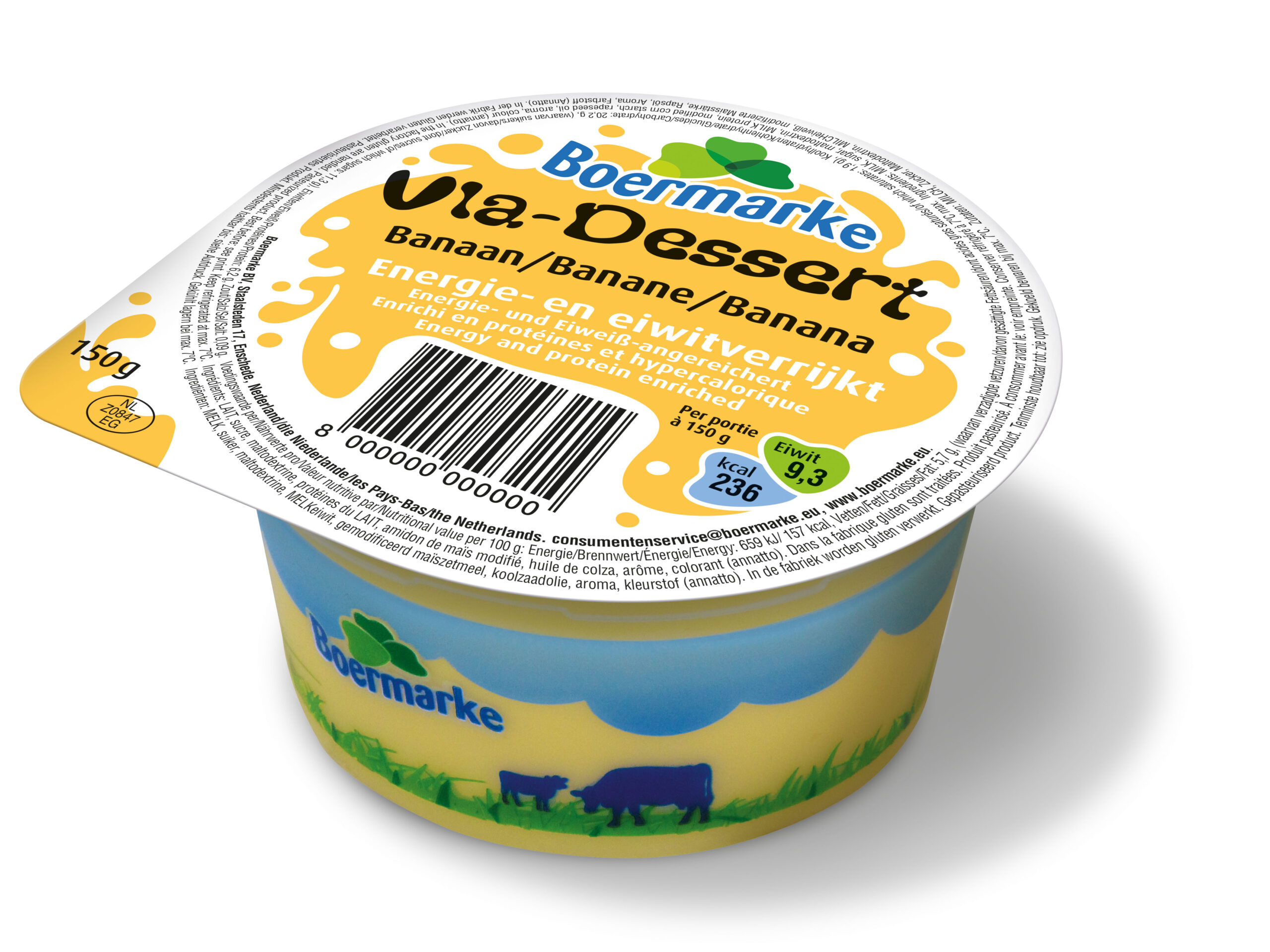 Vla-dessert E+EN Chocola 12x150 gr. DV