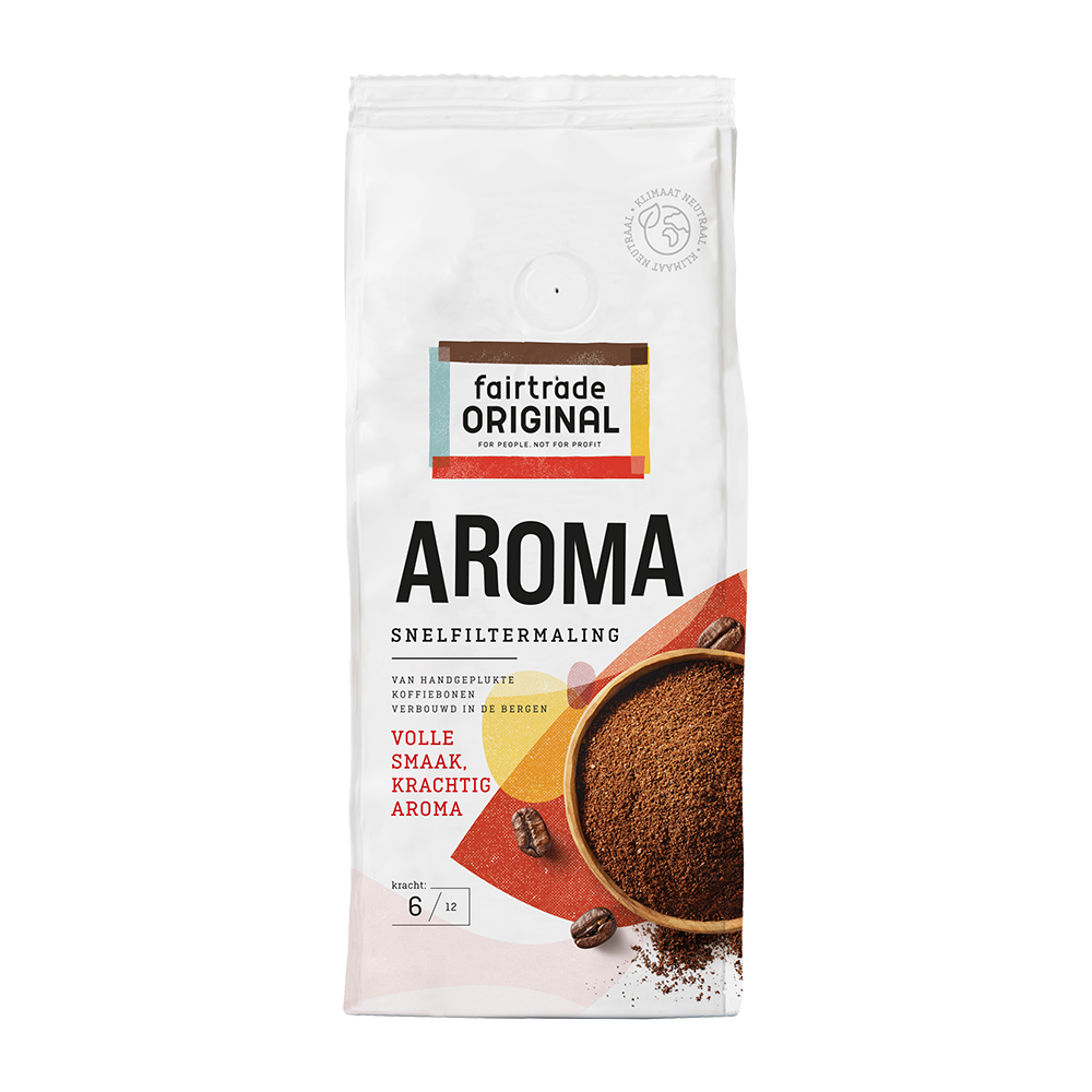 FairTrade Koffie Aroma Rood snf 250 gr.