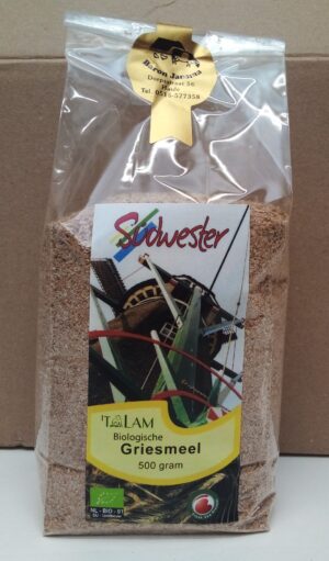 Griesmeel Bio 't Lam 500 gr.