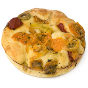 Focaccia mediterranea rond 55x100 gr.