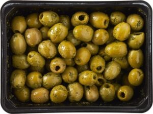 Groene olijven pitloos BIO 1x600 gr.