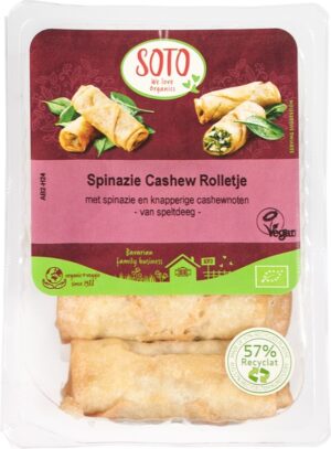Spinazie-Cashew rolls BIO 1x200 gr.
