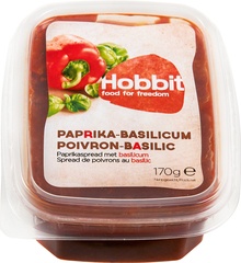 Paprika-basilicumspread BIO 1x170 gr.