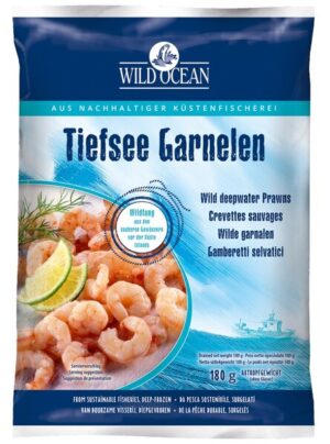 Wilde diepwater garnalen  12x180 gr.