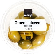 Groene olijven met pit BIO 1x140 gr.