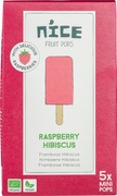 Fruitijsjes framboos hibiscus BIO 6x5 st