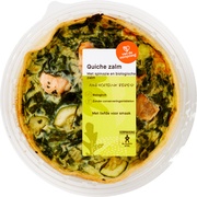 Quiche spinazie met zalm BIO 1x350 gr.