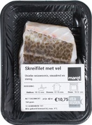 -Skreifilet met vel  1x180 gr.