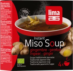 Instant miso soep gember BIO 6x4 stuks