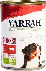 Blik hond brokjes rund + kip BIO 12x405
