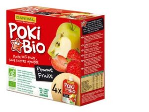 Knijpfruit appel-aardbe BIO 10x4 stuks