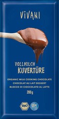 Milk cooking chocolate BIO 10x200 gr.