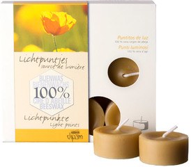 Theelichtjes bijenwas 5x18 stuks