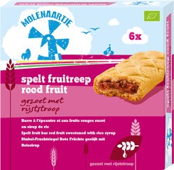 Spelt fruitreep rood BIO 10x180 gr.