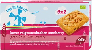 Haver koeken cranberry BIO 12x240 gr.