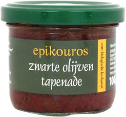 Zwarte olijven tapenade BIO 6x100 gr.