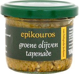 Groene olijven tapenade BIO 6x100 gr.