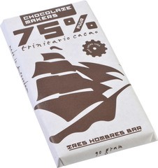 Tres hombres bar 75% puur BIO 10x80 gr.