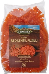 Rode linzen fusilli BIO 12x250 gr.