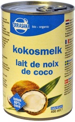 Kokosmelk BIO 6x400 ml.