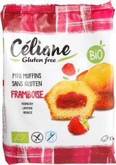 Raspberry mini muffins BIO 1x200 gr.