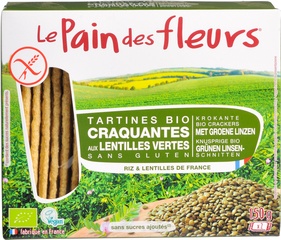 Krokante crackers groene linz. BIO 12x15