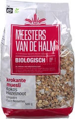 Muesli krokant kokos hazelnoot BIO 6x500