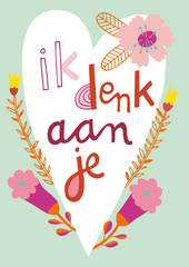 Ik denk aan je  10x1 stuks