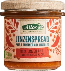 Linzenspread chili BIO 6x140 gr.