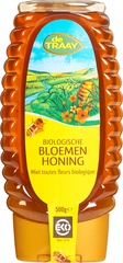 Bloemenhoning knijpfles BIO 1x500 gr.
